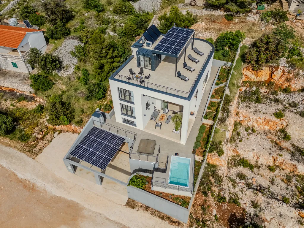 Modern Island Villa with Pool in Nerežišća