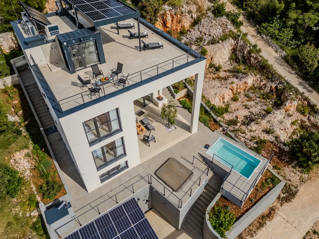 Modern Island Villa with Pool in Nerežišća