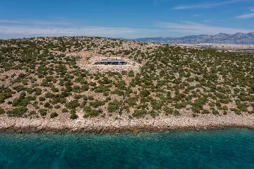 Private Island Villa with Pool in Pag