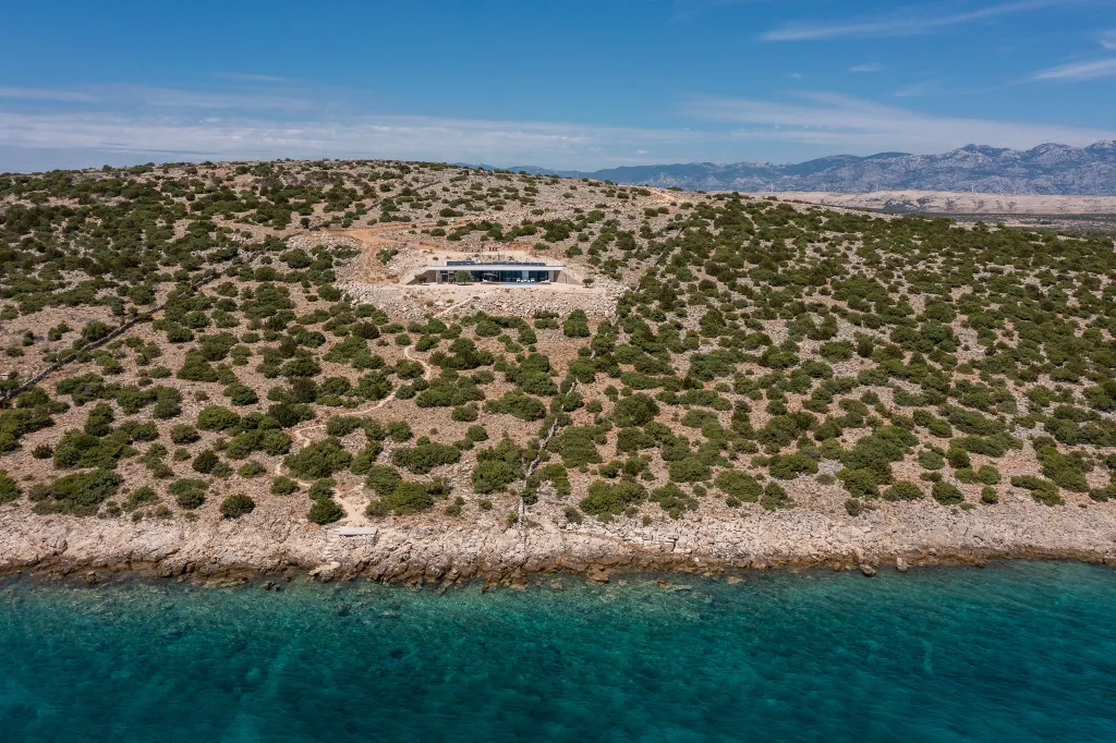 Private Island Villa with Pool in Pag