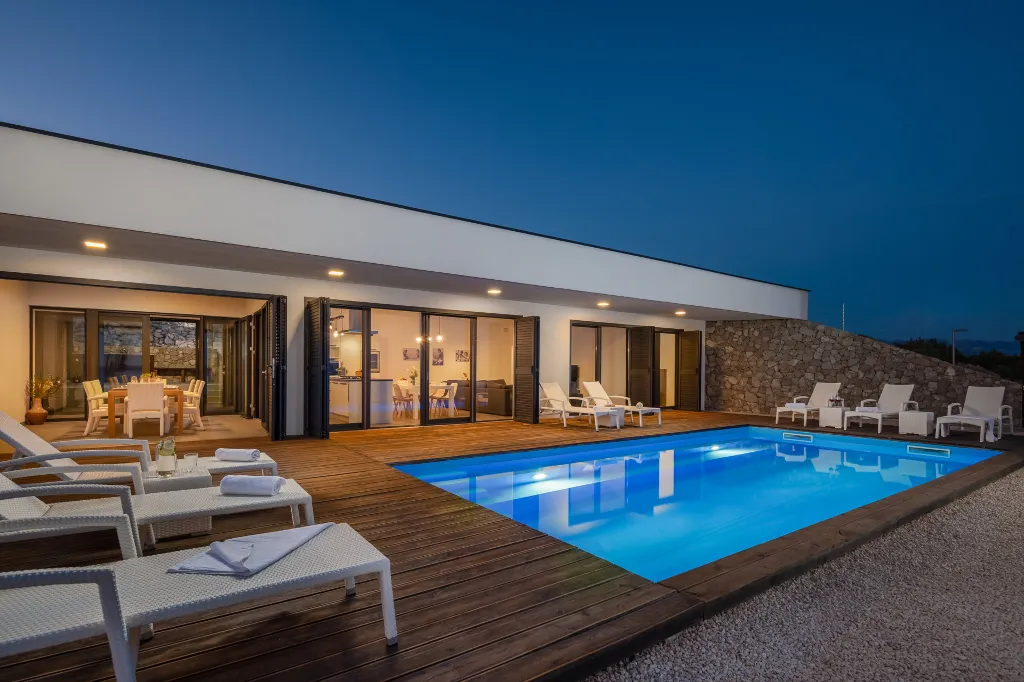 Private Island Villa with Pool in Pag