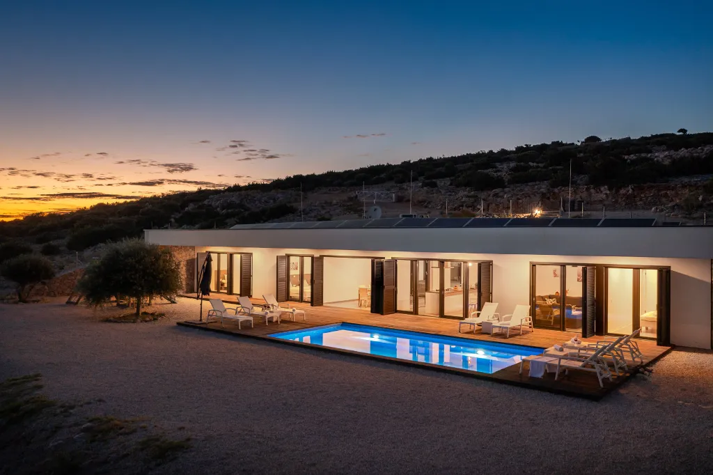 Private Island Villa with Pool in Pag