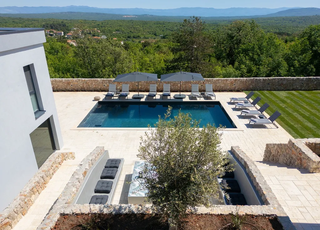 Spacious Villa Retreat with Pools on Krk Island