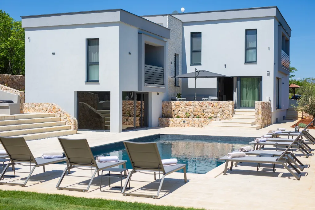 Spacious Villa Retreat with Pools on Krk Island