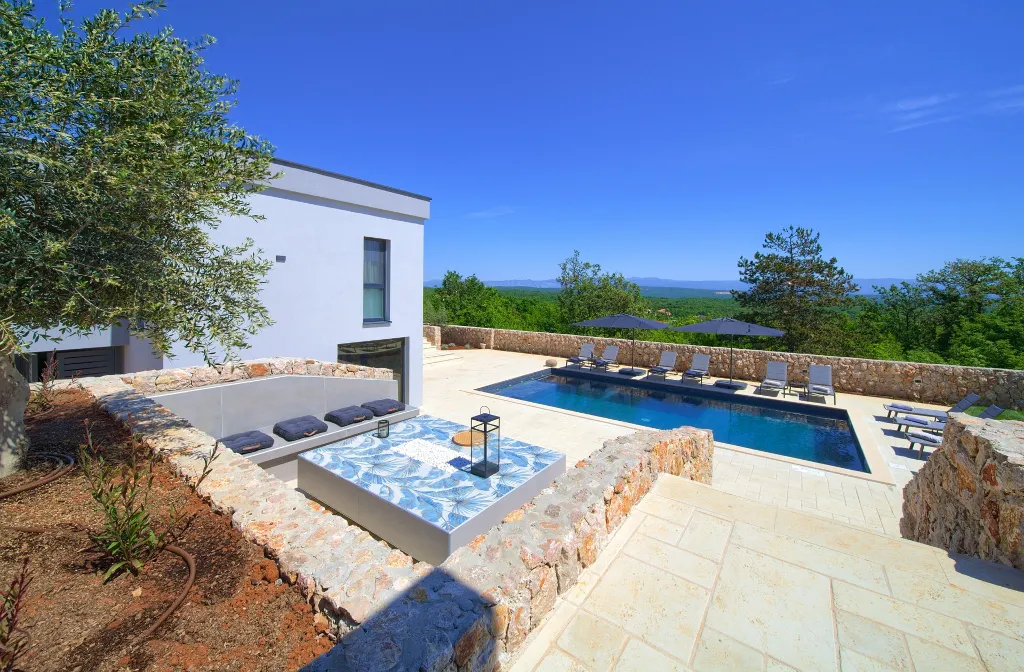 Spacious Villa Retreat with Pools on Krk Island