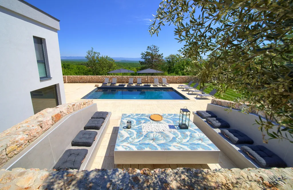 Spacious Villa Retreat with Pools on Krk Island