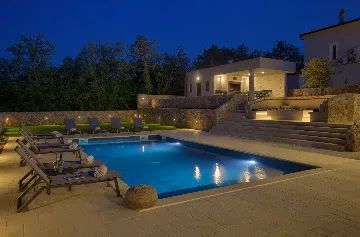 Spacious Villa Retreat with Pools on Krk Island