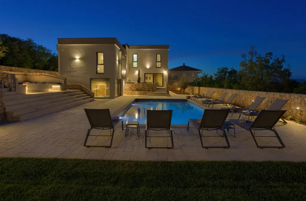 Spacious Villa Retreat with Pools on Krk Island