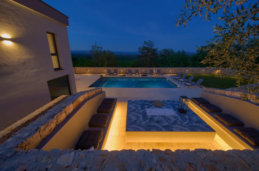Spacious Villa Retreat with Pools on Krk Island