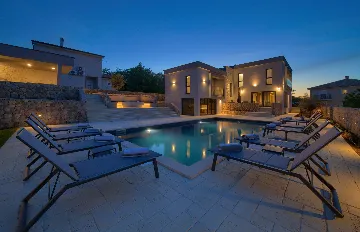 Spacious Villa Retreat with Pools on Krk Island