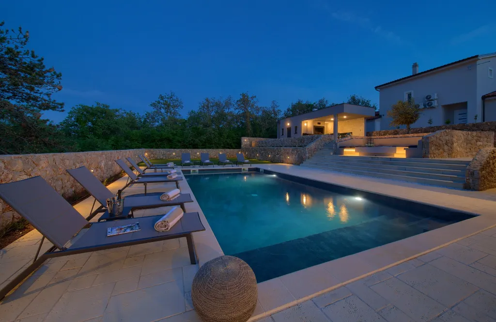 Spacious Villa Retreat with Pools on Krk Island