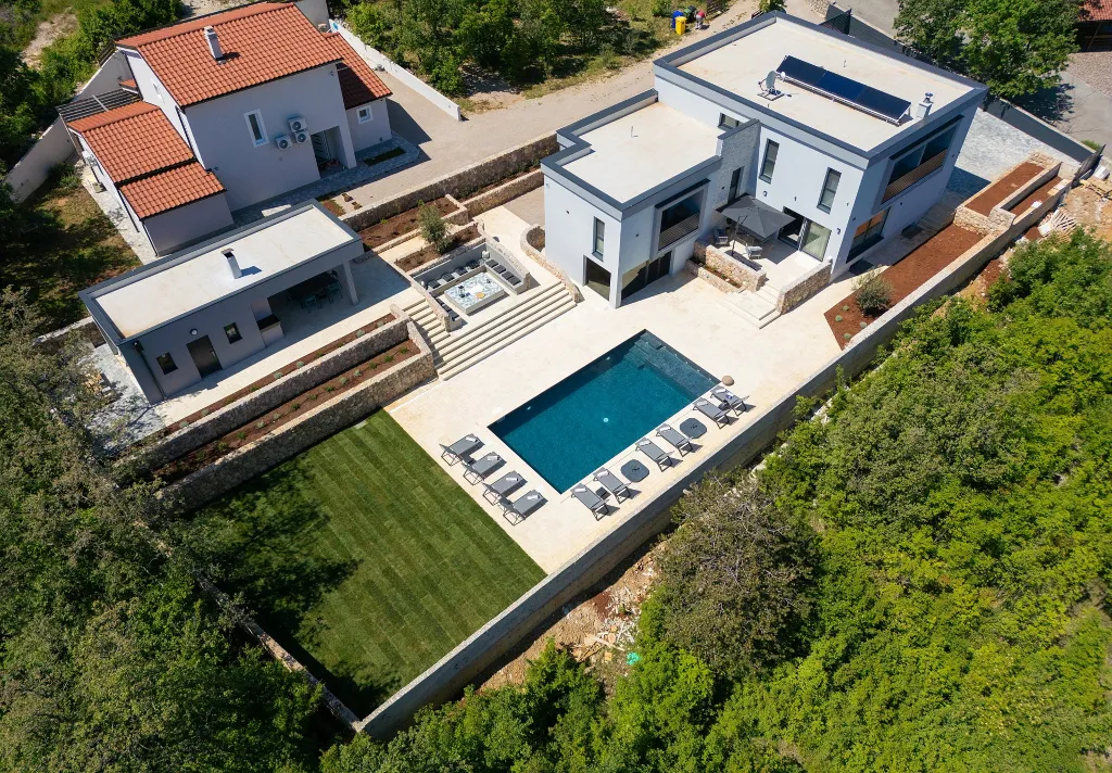 Spacious Villa Retreat with Pools on Krk Island