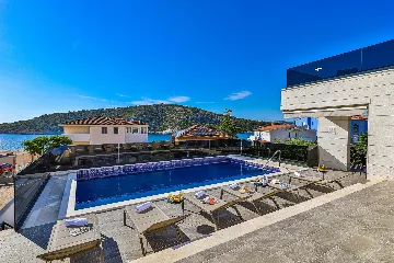 Contemporary Villa Retreat with Pool, Rogoznica
