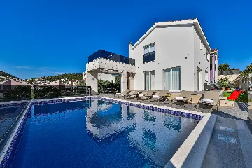 Contemporary Villa Retreat with Pool, Rogoznica