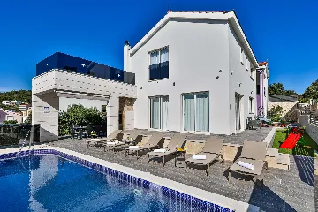 Contemporary Villa Retreat with Pool, Rogoznica