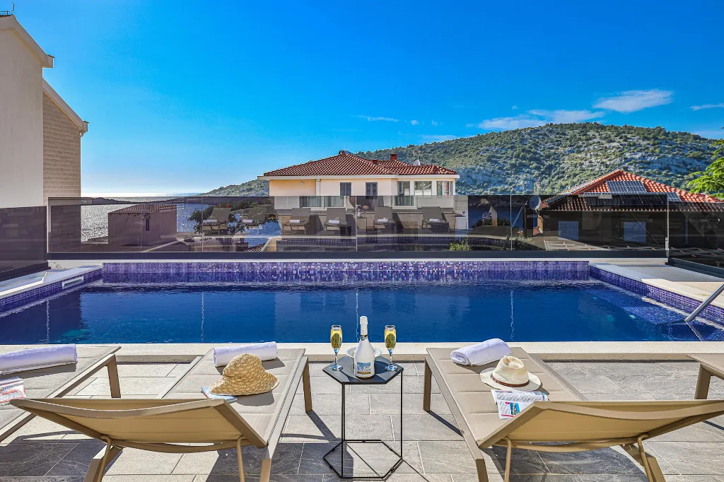 Contemporary Villa Retreat with Pool, Rogoznica