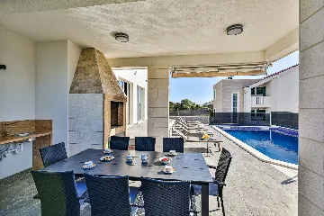 Contemporary Villa Retreat with Pool, Rogoznica