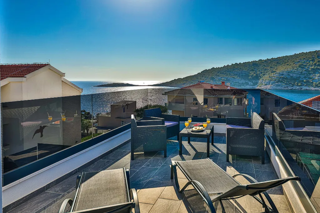 Contemporary Villa Retreat with Pool, Rogoznica