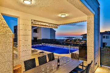 Contemporary Villa Retreat with Pool, Rogoznica