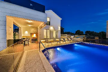 Contemporary Villa Retreat with Pool, Rogoznica