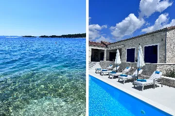 Spacious Sea View Villa with Pool Ždrelac