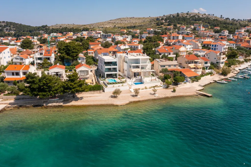 Seaside Villa with Pool in Šibenik