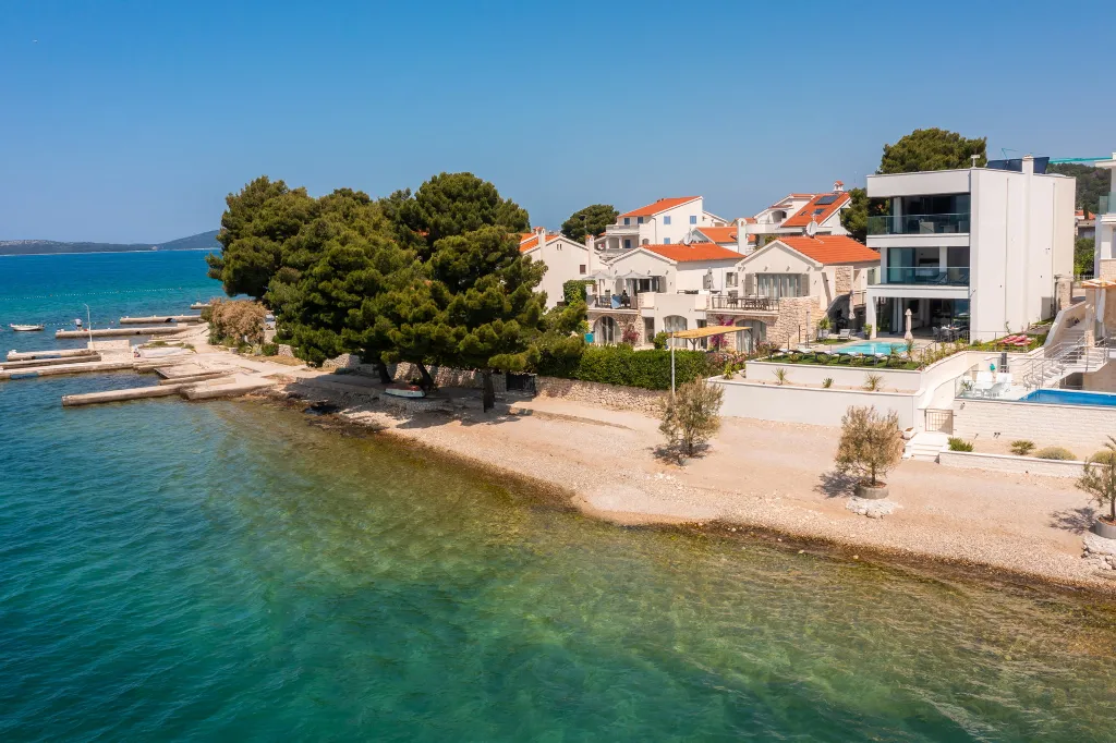 Seaside Villa with Pool in Šibenik