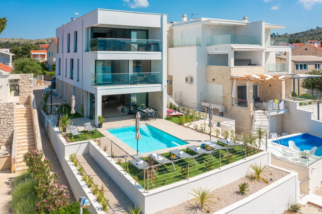 Seaside Villa with Pool in Šibenik