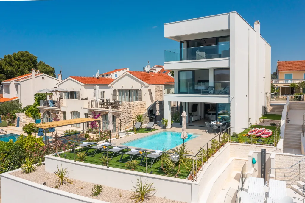 Seaside Villa with Pool in Šibenik