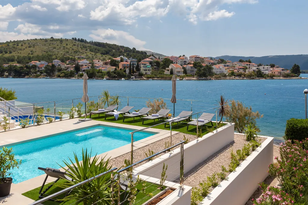 Seaside Villa with Pool in Šibenik