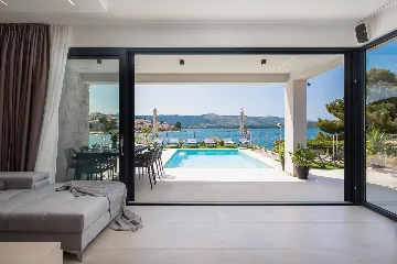 Seaside Villa with Pool in Šibenik