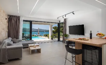 Seaside Villa with Pool in Šibenik