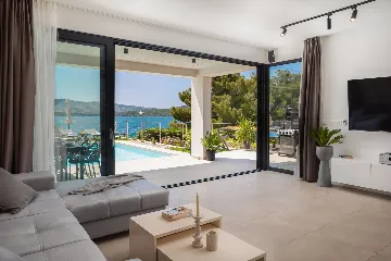 Seaside Villa with Pool in Šibenik