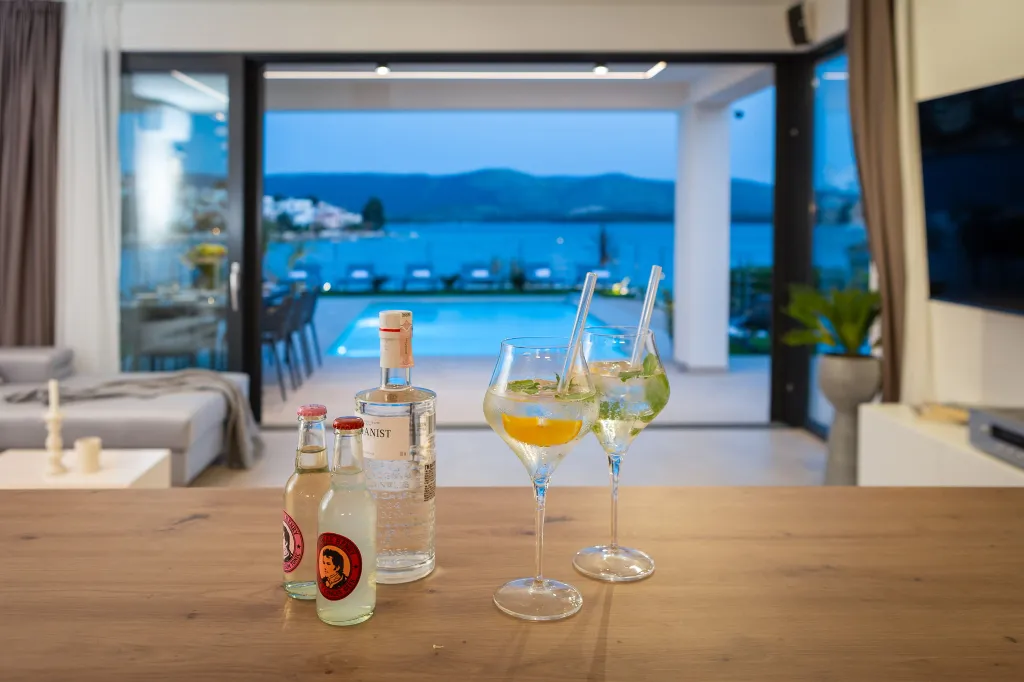 Seaside Villa with Pool in Šibenik