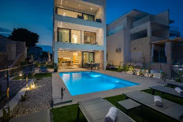 Seaside Villa with Pool in Šibenik