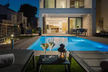 Seaside Villa with Pool in Šibenik