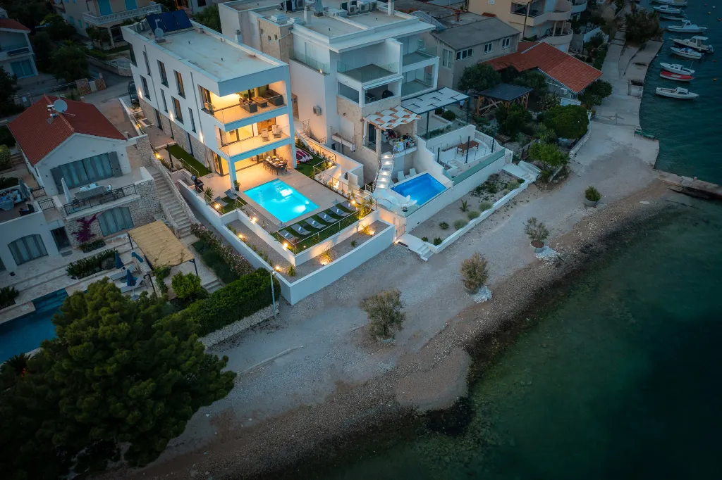 Seaside Villa with Pool in Šibenik