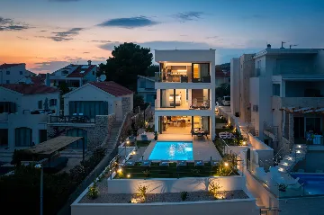 Seaside Villa with Pool in Šibenik