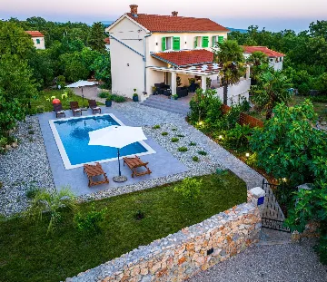 Modern Family Villa with Pool in Dobrinj