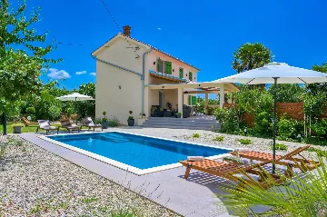 Modern Family Villa with Pool in Dobrinj