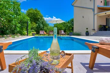 Modern Family Villa with Pool in Dobrinj