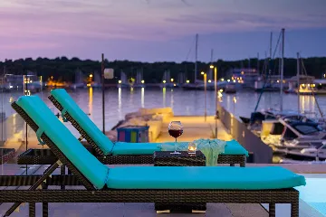 Contemporary Seafront Villa with Infinity Pool, Pula