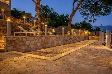 Seafront Stone Villa with Infinity Pool in Selca