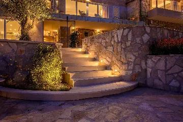 Seafront Stone Villa with Infinity Pool in Selca