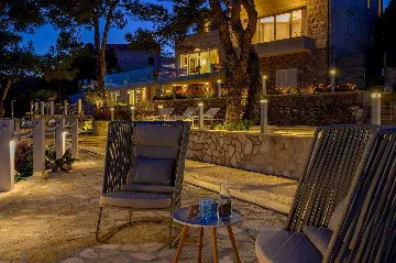 Seafront Stone Villa with Infinity Pool in Selca