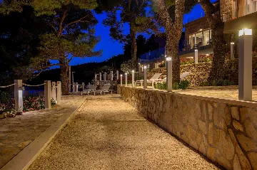 Seafront Stone Villa with Infinity Pool in Selca