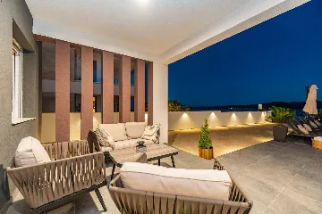 Beachfront Family Villa with Pool in Sukošan