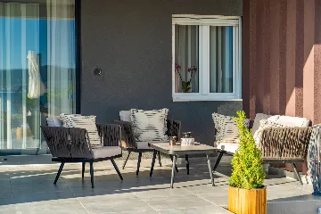Beachfront Family Villa with Pool in Sukošan