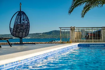 Beachfront Family Villa with Pool in Sukošan