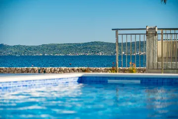 Beachfront Family Villa with Pool in Sukošan